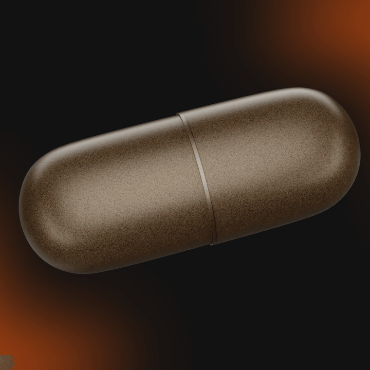 Iron capsule for personalised vitamins and supplements subscription in the UK.